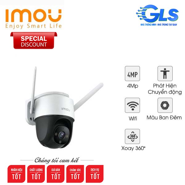 Camera Wifi Imou Cruiser IPC-S42FP 4MP – Camera Wifi Ngoài Trời – Quay Quét 360 Độ