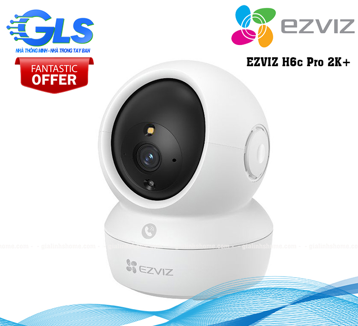 Camera WiFi 4MP quay quét, gọi qua app EZVIZ H6c Pro 2K+