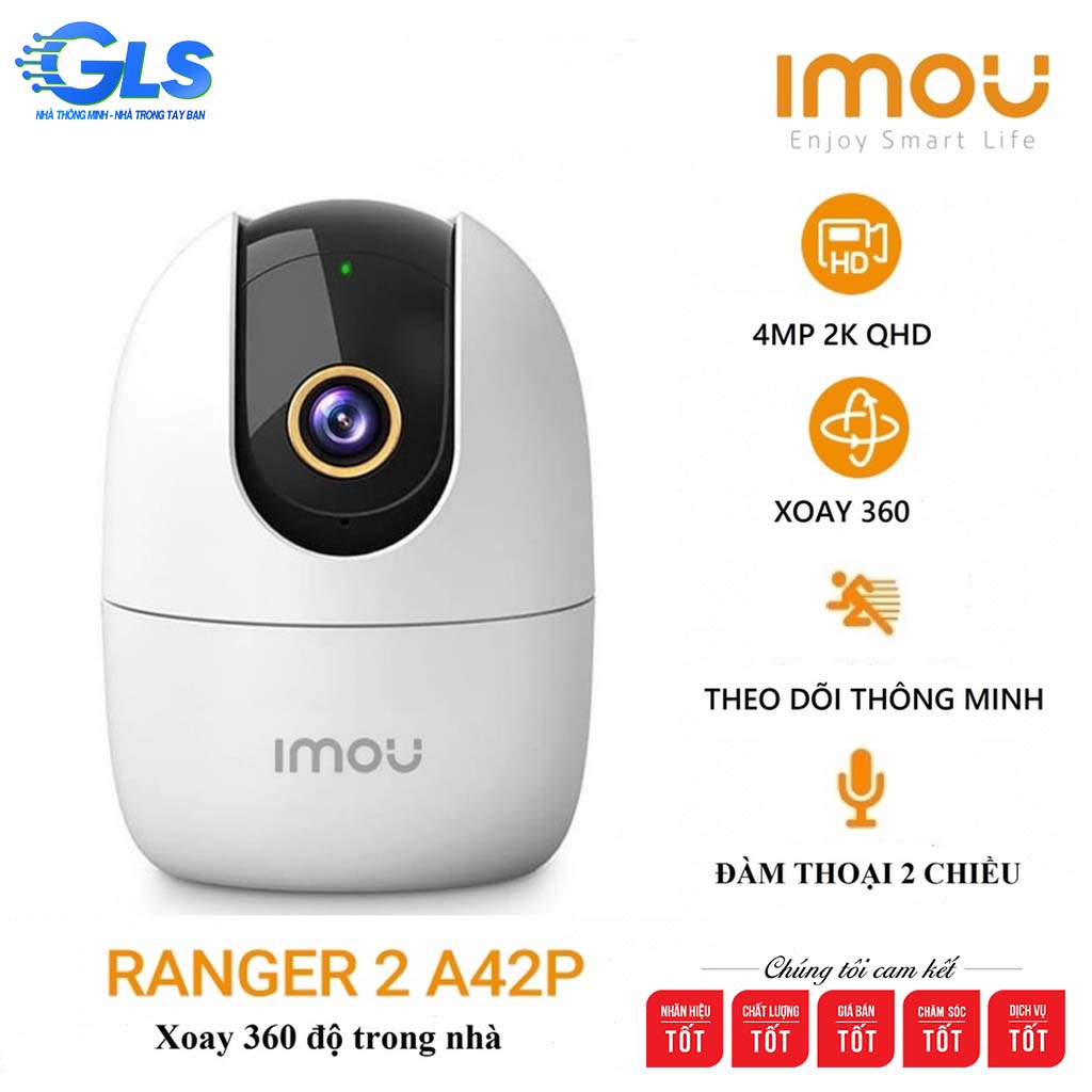 Camera Wifi 4MP IMOU IPC-A42P-D-V2 phát hiện người lạ bằng AI